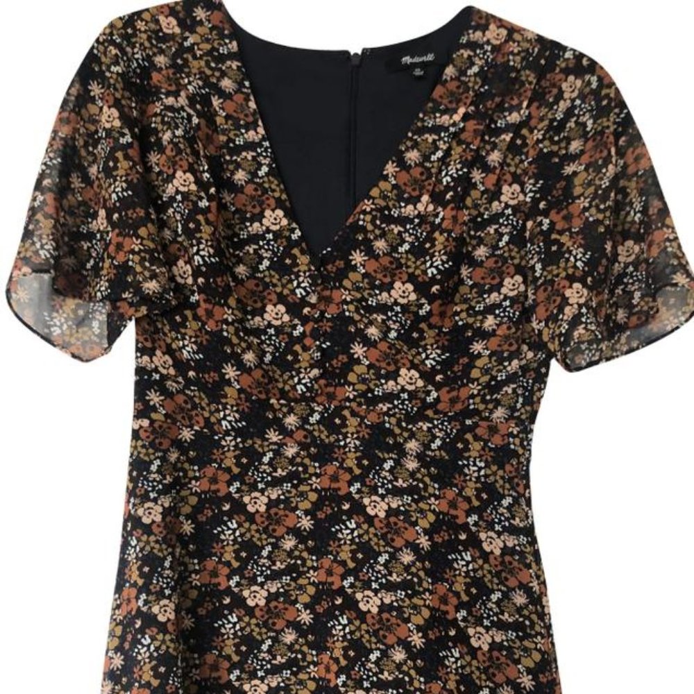 Madewell Autumn Floral Print Dress